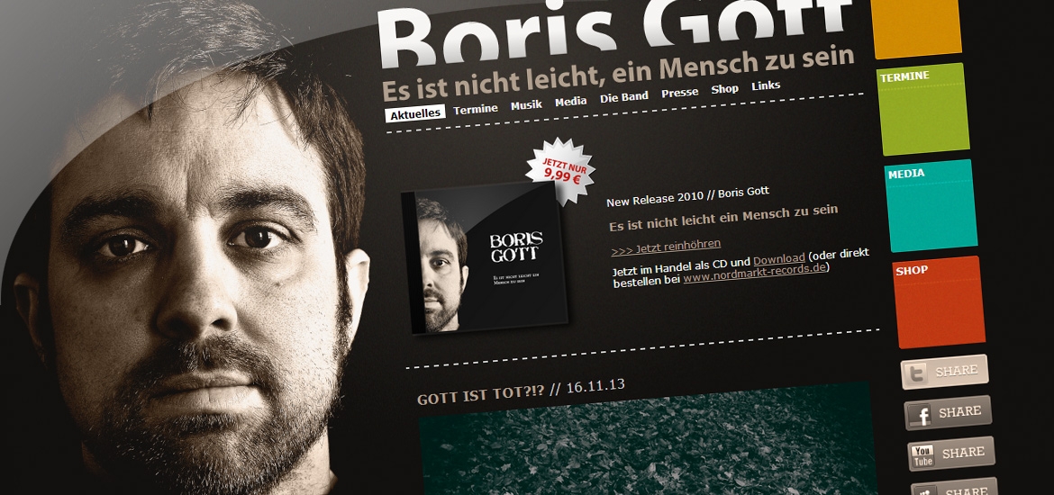 Boris Gott Webseite